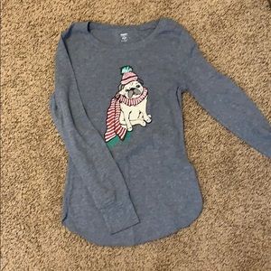 pug long sleeve shirt